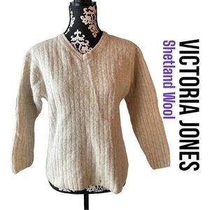 Victoria Jones Vintage Shetland Wool Sweater